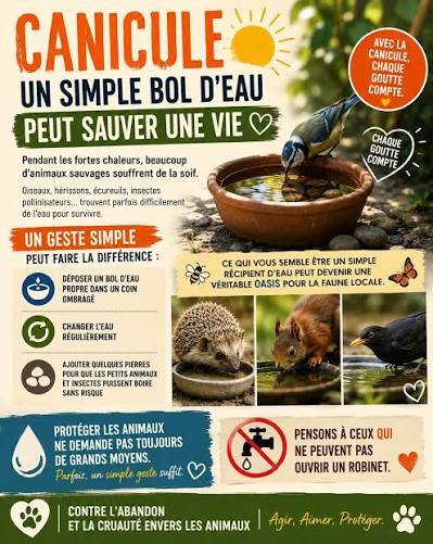 animaux canicule